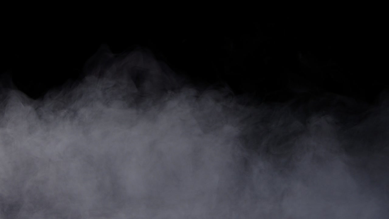 Fumo di ghiaccio secco realistico, nuvole e nebbia