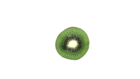 half kiwi fruit rotating