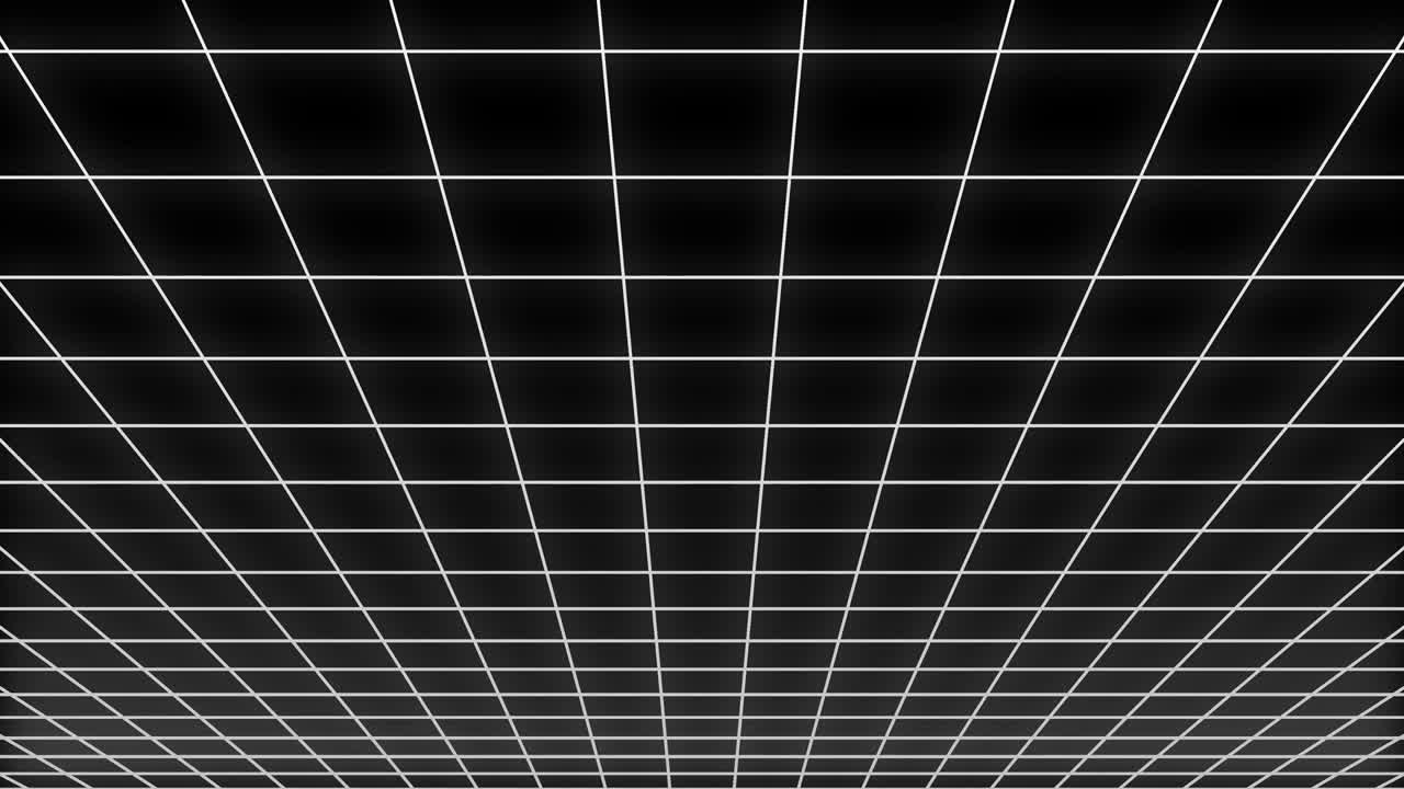 fondo de cuadrícula abstracta con y líneas que se mueven en el espacio