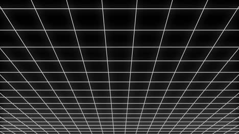 abstract grid background with and lines moving in space