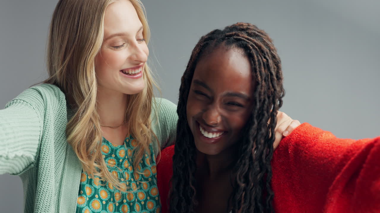 Two Women Taking a Selfie