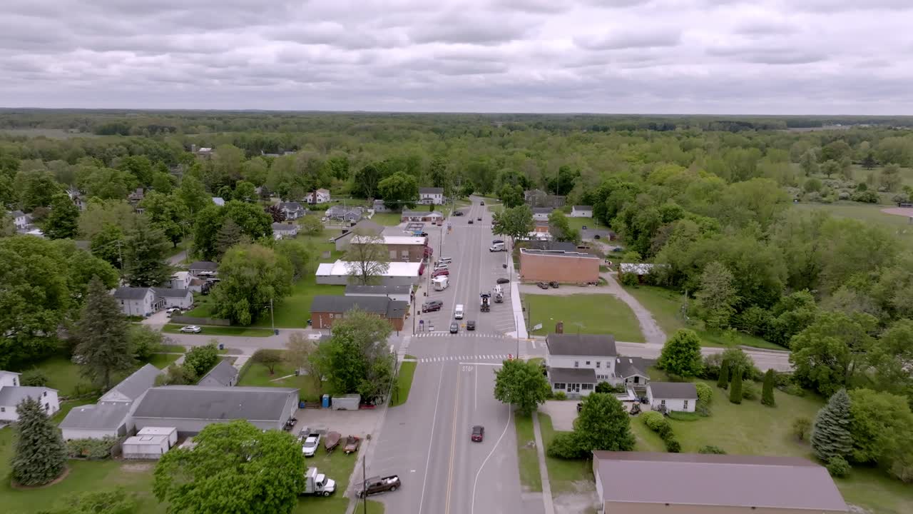 Byron Michigan Aerial Drone straight in long