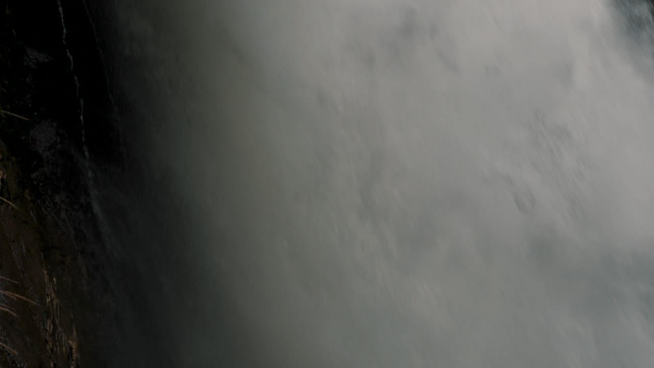 Huge Flowing Water Of Cascada el Pailón del Diablo In Rio Verde Near Baños de Agua Santa, Ecuador