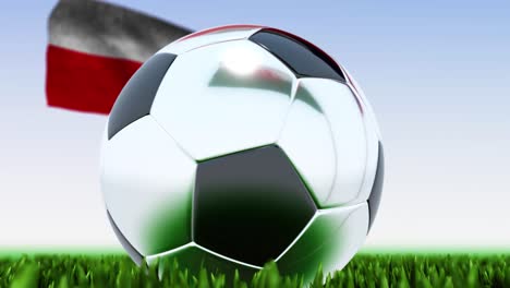 looping soccer ball wales vs. czech republic