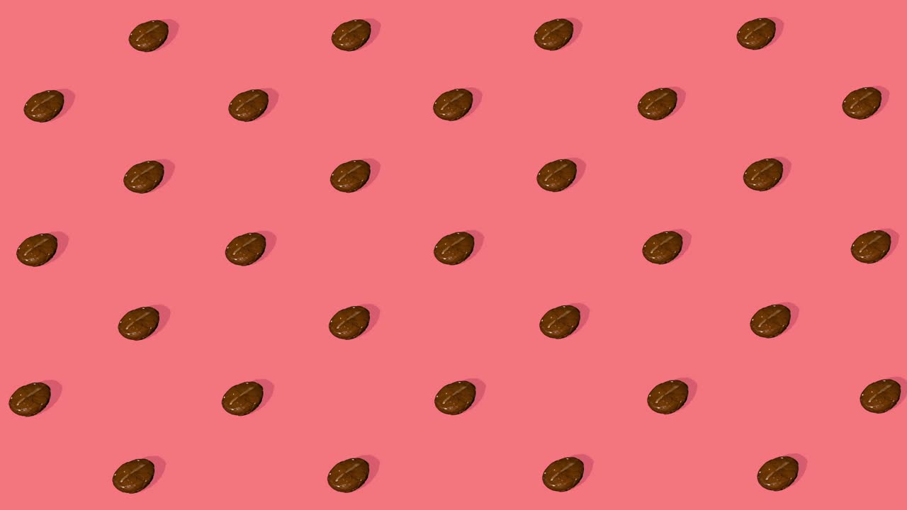 кофейные бобы на красочном фоне