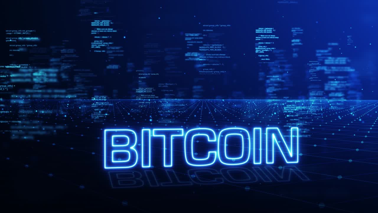 4K Bitcoin Code Background