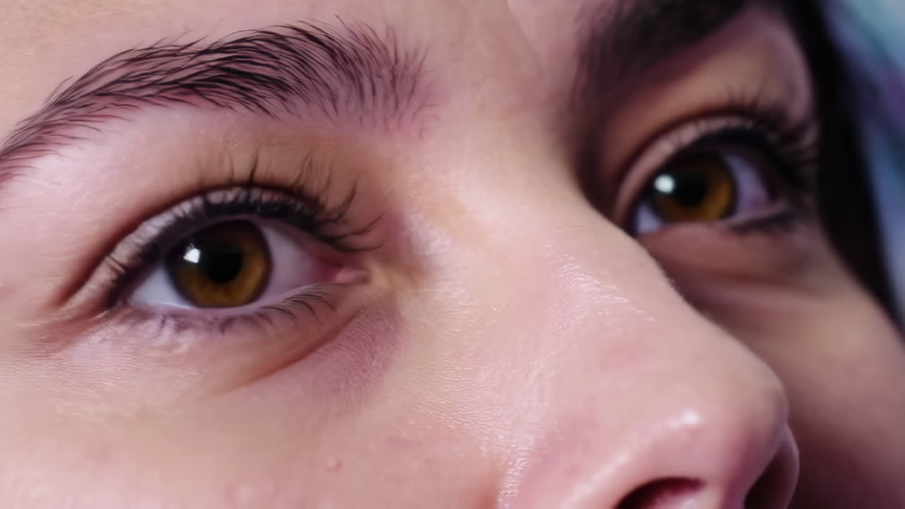 Woman's Face with Eyebrows and Eyelashes