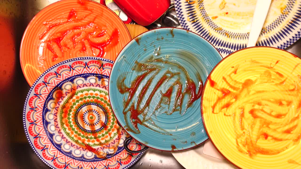 Dirty Dishes in the Kitchen Sink