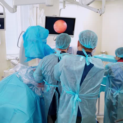 medical team doing operation