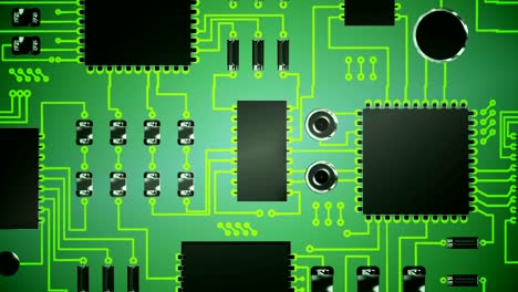 close-up of electronic circuit board