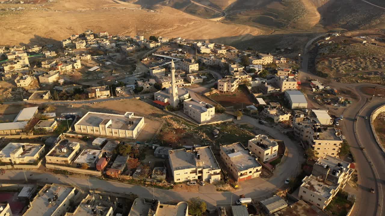 Palestine Town al-eizariya in jaudean desert