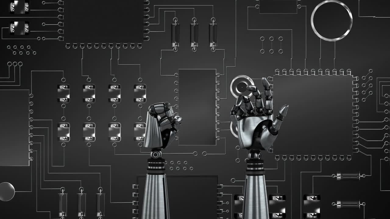 Robot hands and circuit board