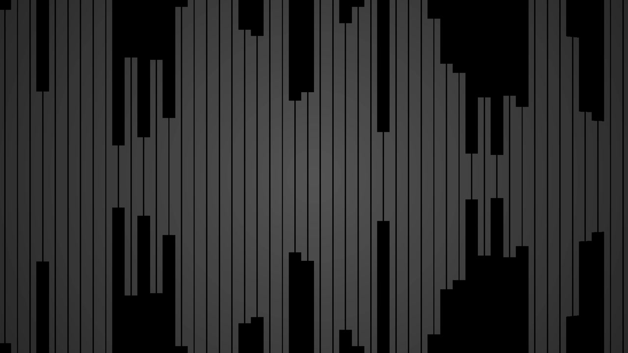 Animated Audio Waveform Visualization on Black Background