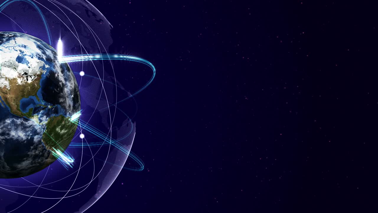 tierra, concepto de red de conexión, bucle