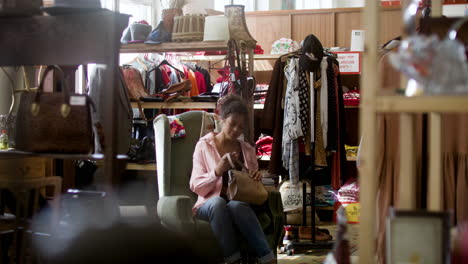 african american woman in a store