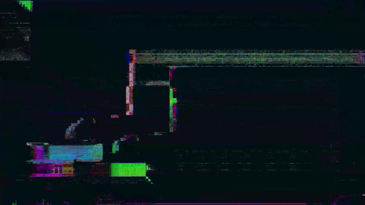Abstract Digital Glitch Background with Flickering Pixels