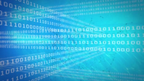 Animation of data processing over binary coding computing