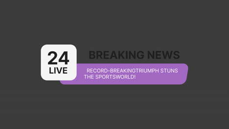 Breaking Sports News