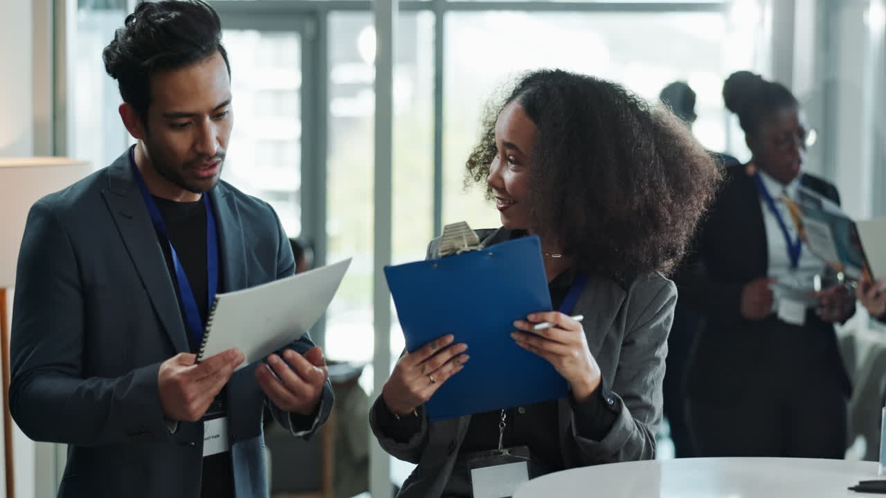 Business People Talking at a Conference