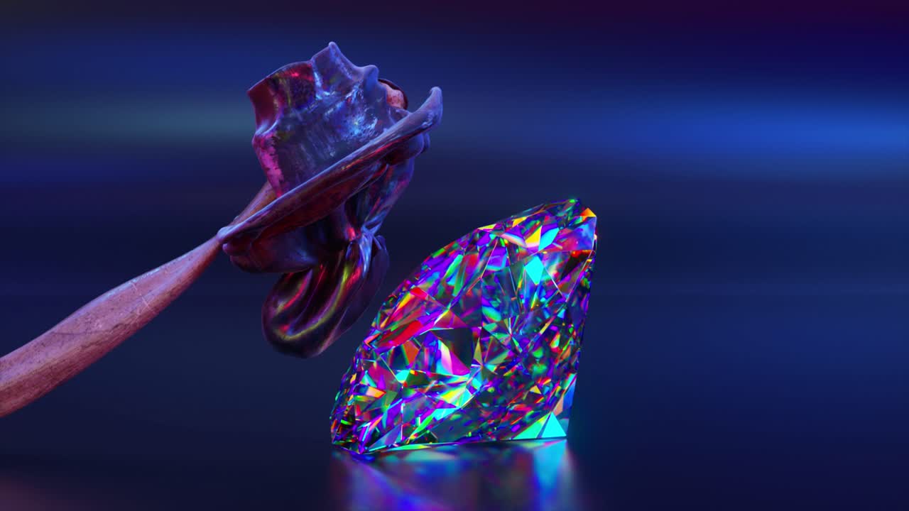 destrucción de diamantes - arte abstracto