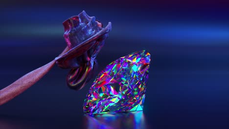 destrucción de diamantes - arte abstracto