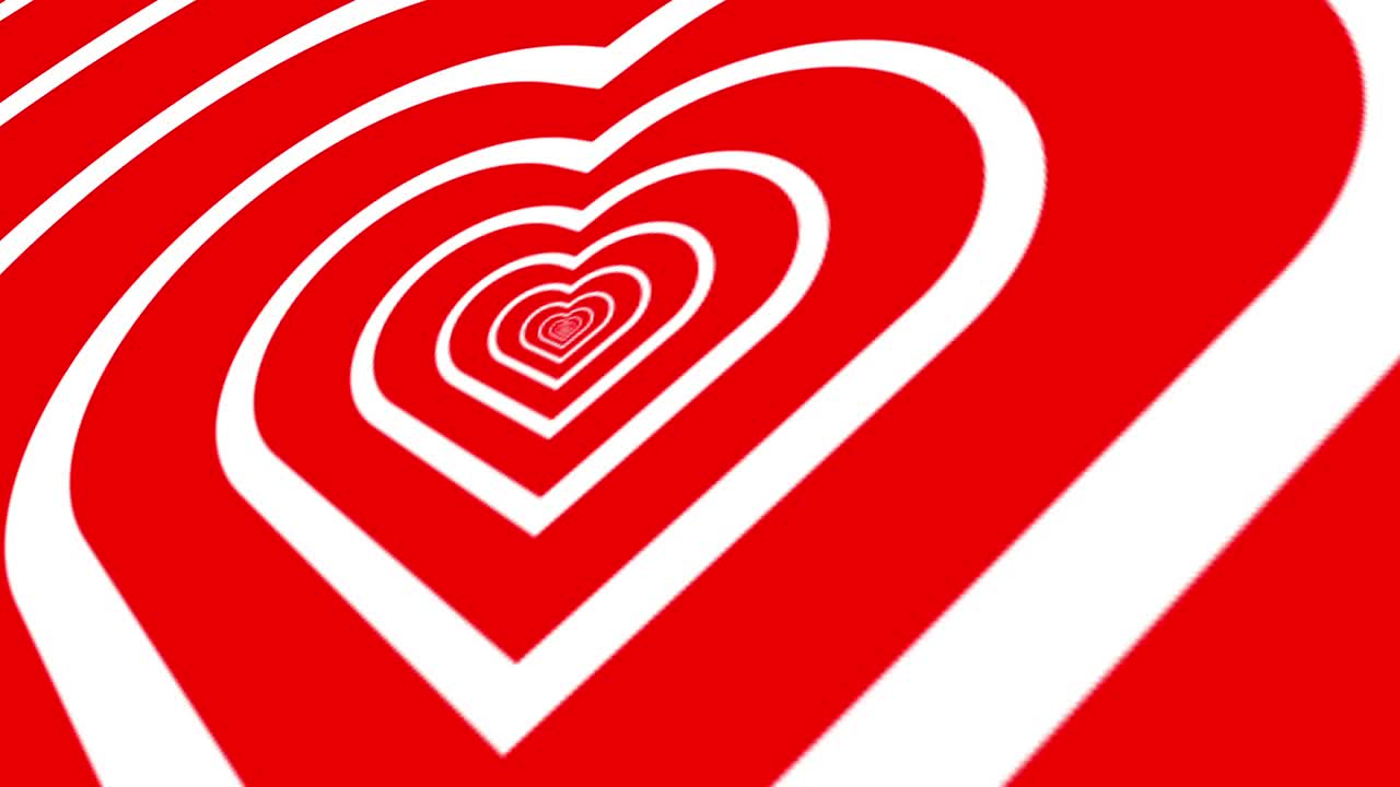 사랑의 심장 무한한 터널 배경 루프 영상