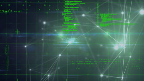 animación de la red de conexiones a través del procesamiento de datos