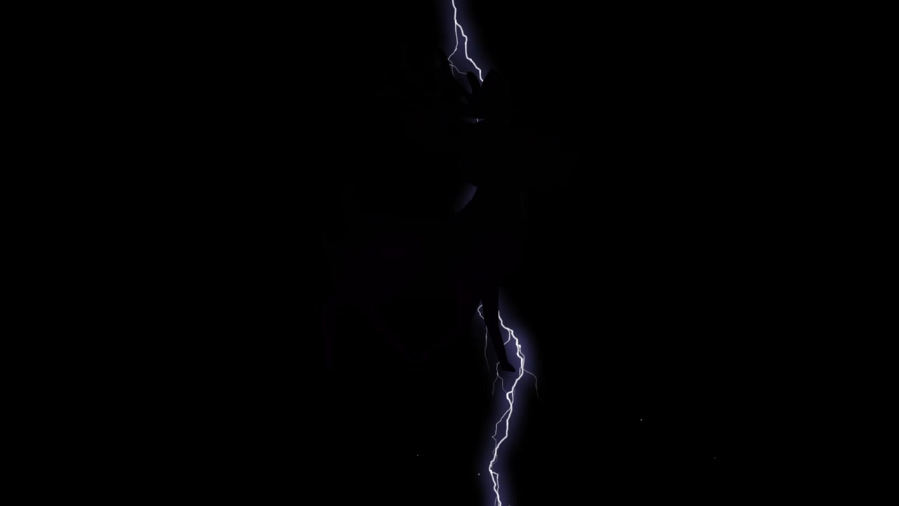 Animazione di numeri che cambiano ed elaborano su sfondo nero.