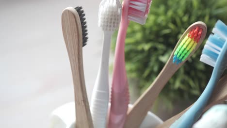 various eco-friendly toothbrushes