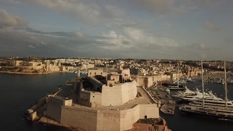 aerial view of fort st elmo in valletta, malta