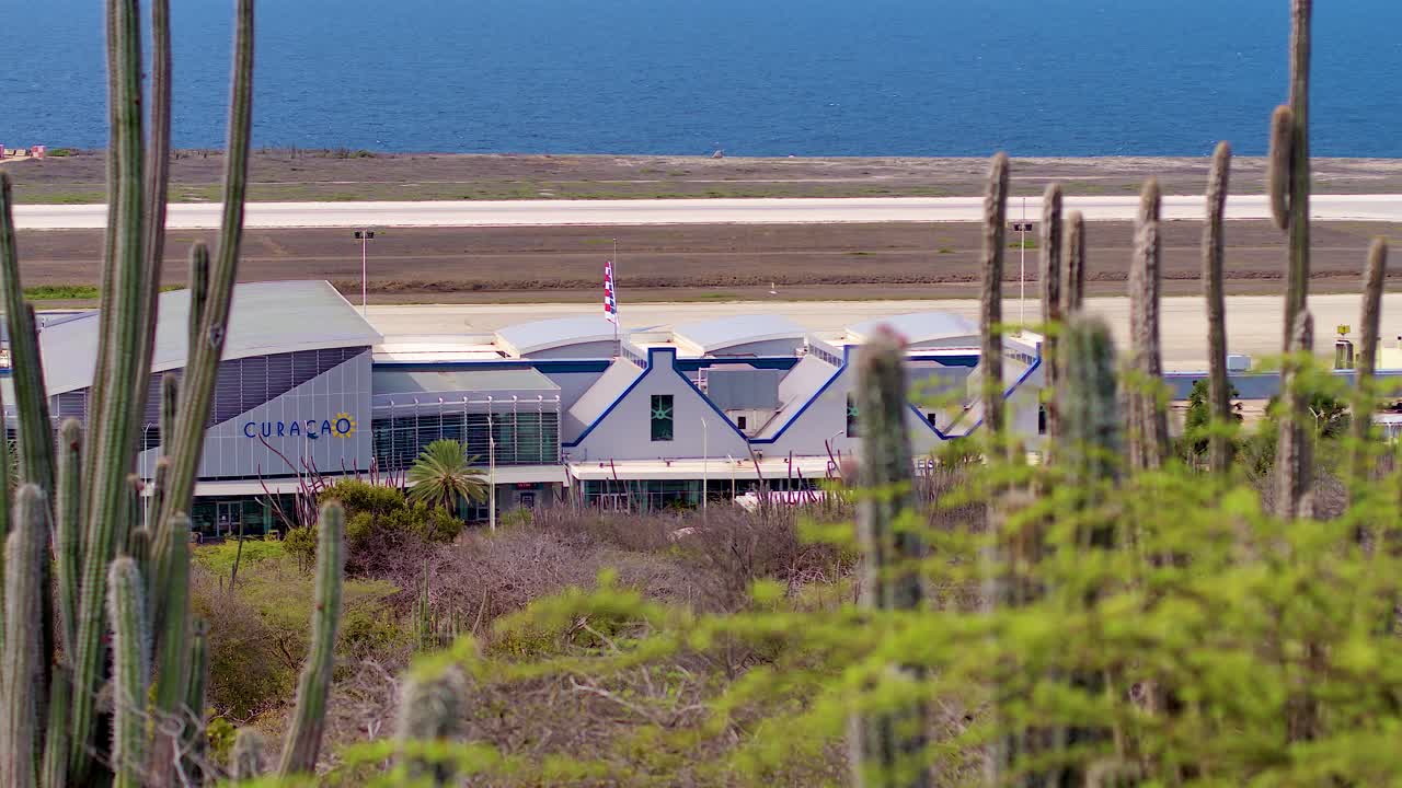 4k 60fps вверх раскрытие аэропорта хато, курасао