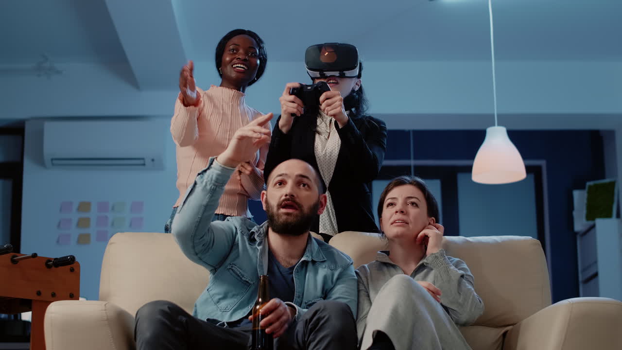 Influencer holding tablet with green screen display