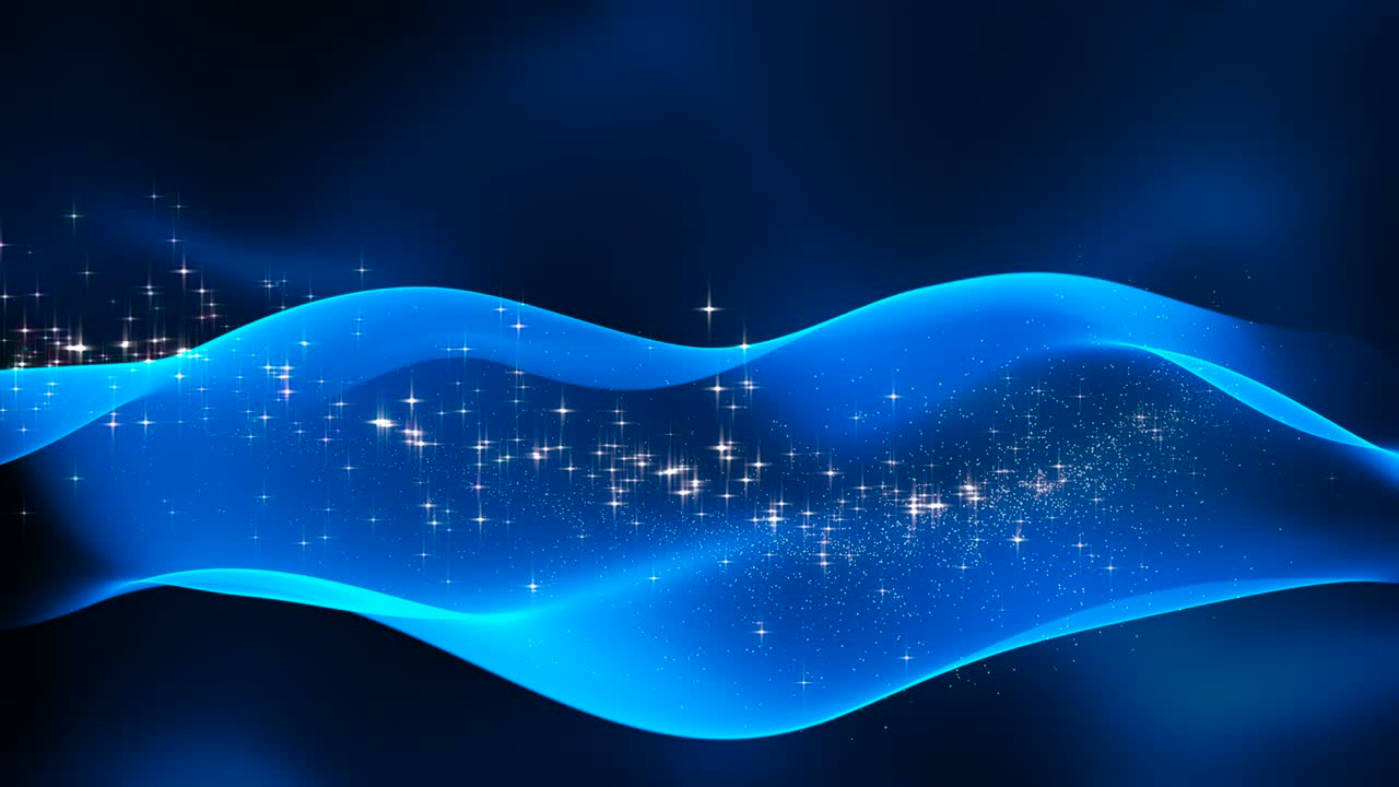 추상적인 배경: 별이 있는 파동 (루프)