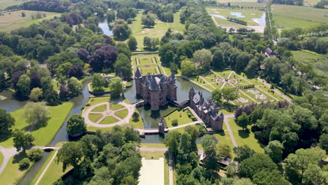 Antena-Del-Hermoso-Castillo-De-Haar-En-Los-Países-Bajos