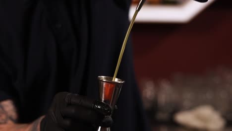 bartender preparing a cocktail