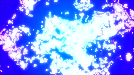 cold screen saver, glowing animation. bright abstract endless motion background. seamless loop