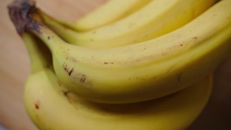 a close up shot of a bunch of bananas