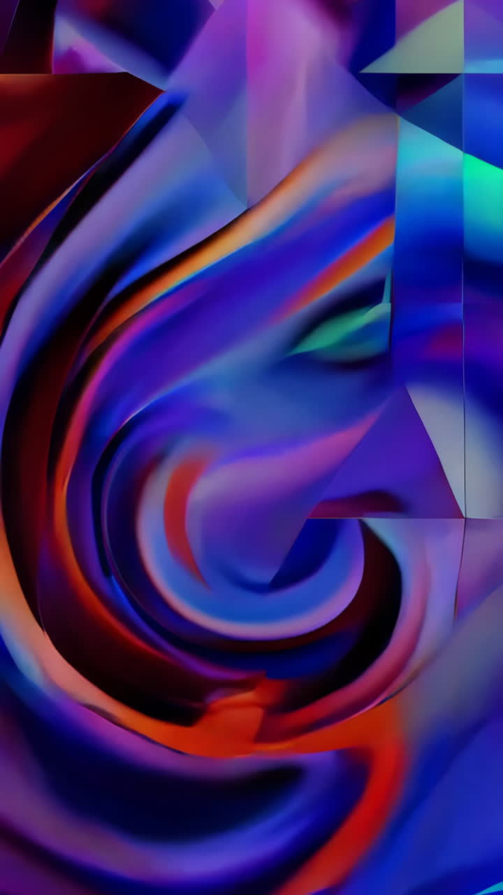 Abstract Geometric Fluid Art