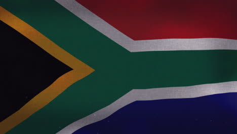 The-South-Africa-national-waving-flag