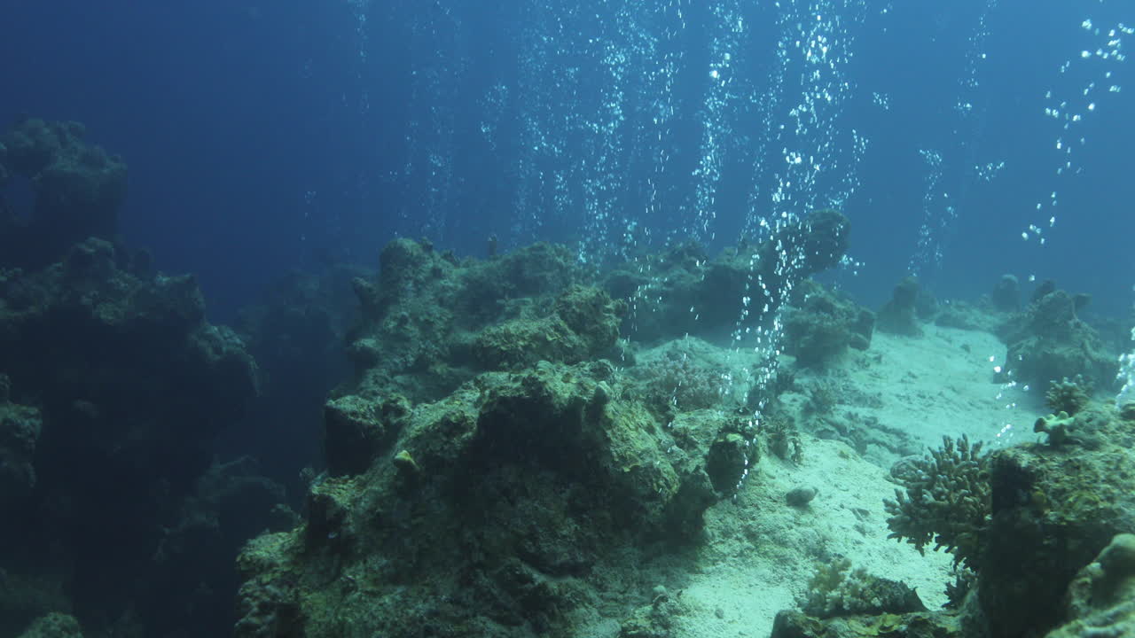 el cañón de dahab en el mar rojo de egipto