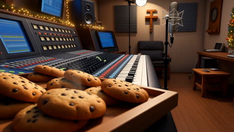 cookies in a recording studio