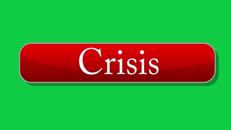 cursor clicks on crisis button. pointer arrow cursor clicking