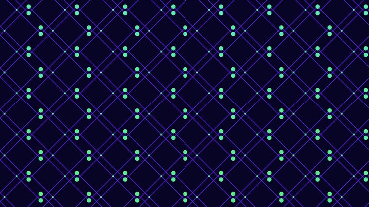 Rainbow cubes with small neon dots 2