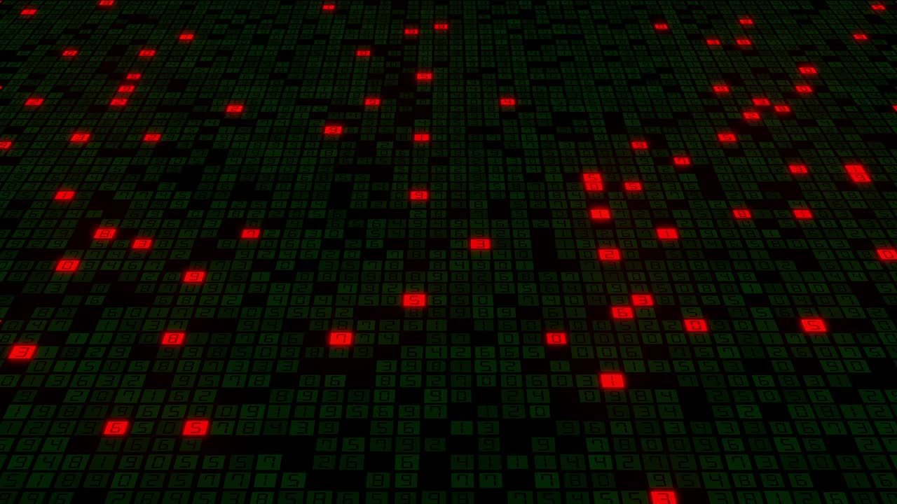 이진 코드와 함께 추상적인 배경