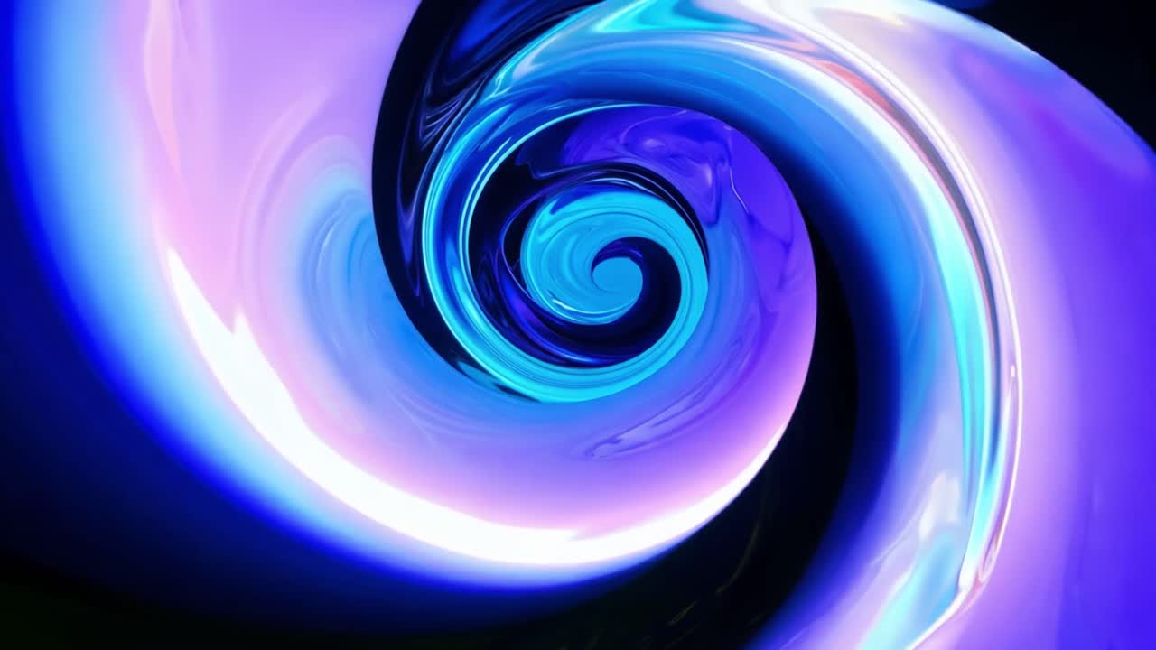 Abstract Blue and Purple Hypnotic Spiral Vortex