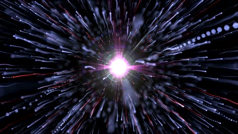 4k abstracto partículas misteriosas fondo - colorido brillo vector de partículas fondo abstracto animación diseñada por computadora - uhd ultra hd