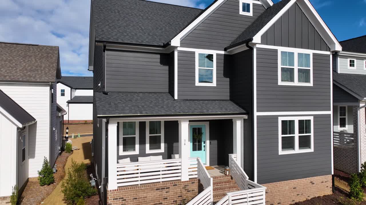 edificio blanco y gris diseño exterior de casa moderna, vista panorámica