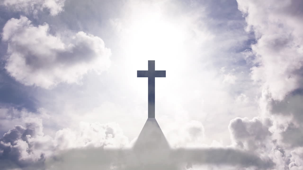 종교적인 부활절 일요일 좋은 금요일 애니메이션 4k