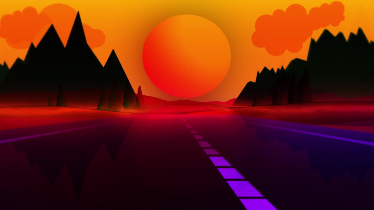 Retro 80s Background - 4K Resolution - Loopable stock video