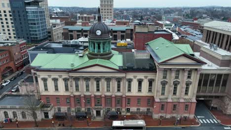 aerial view of a united states government building